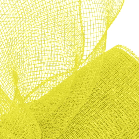 Yellow Poly Mesh Ribbon with Foil forWreaths, Swags Bows Wrapping and Decorating Supplies - 1 Roll of Deco Mesh Net, Decorative Polypropylene Material (10 Inches x 10 Yards)