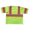 thumbnail image 1 of Yellow Polyester Fabric Shield Safety Vests, silver reflective tape with ORANGE TRIM, Choose Your Size & Pack, 1 of 1