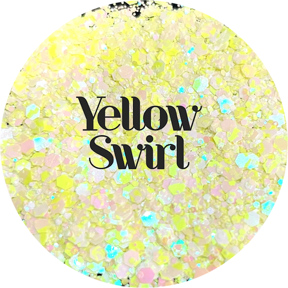 Yellow Polyester Glitter Set | Craft Glitter | Glitter for Arts & Crafts | Tumblers | Cosmetics | Nails | Epoxy Resin Art | Slime | DIY | Body Glitter | 1 oz Bag