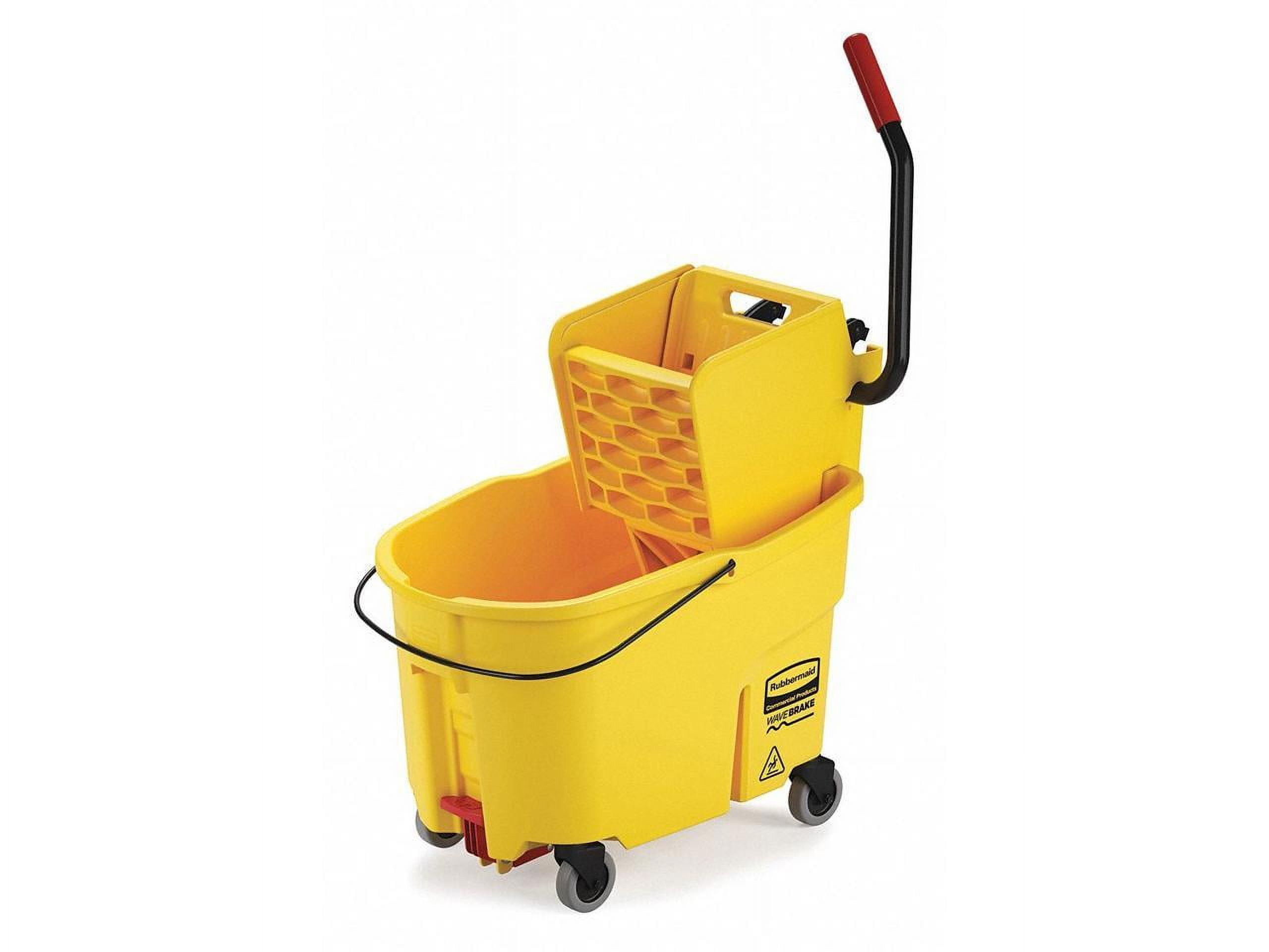 Yellow mop bucket discount