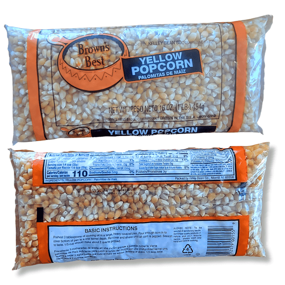 Yellow Popcorn 12 Ct. Case / 1 LB. Bags