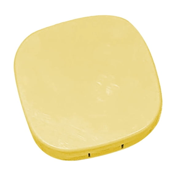 Yellow Portable Contact Lens Storage Box With All-In-One Design, Lens Compartments, Solution Bottle Slot And Hygienic Material For Travel, Daily Care
