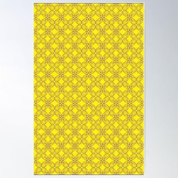 Yellow Poster Wall Art, Modern Wall Decor For Living Room Bedroom, 16x24 UNFRAMED