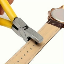Yellow Precision Leather Hole Punch Pliers – 2.0mm Watch Band, Belt & Dog Collar Punch Tool – Durable, Ergonomic Handheld DIY Accessory