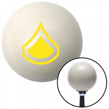 Yellow Private First Class Ivory Shift Knob with M16 x 1.5 Insert Shifter Auto Brody