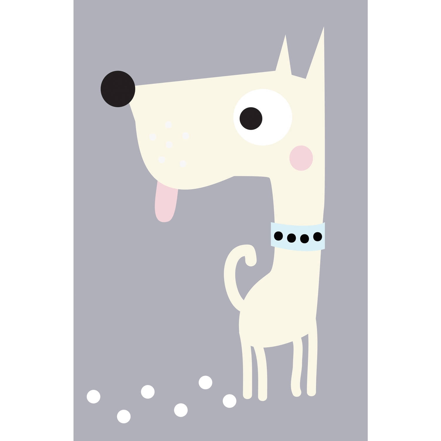 "Yellow Puppy" Painting Print on Wrapped Canvas