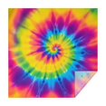 thumbnail image 1 of Yellow and Purple Tie Dye Pattern Square Tablecloth, Waterproof Wipeable Spillproof Washable Table Cover for Home Kitchen Party and Daily Decor 42"x42", 1 of 4