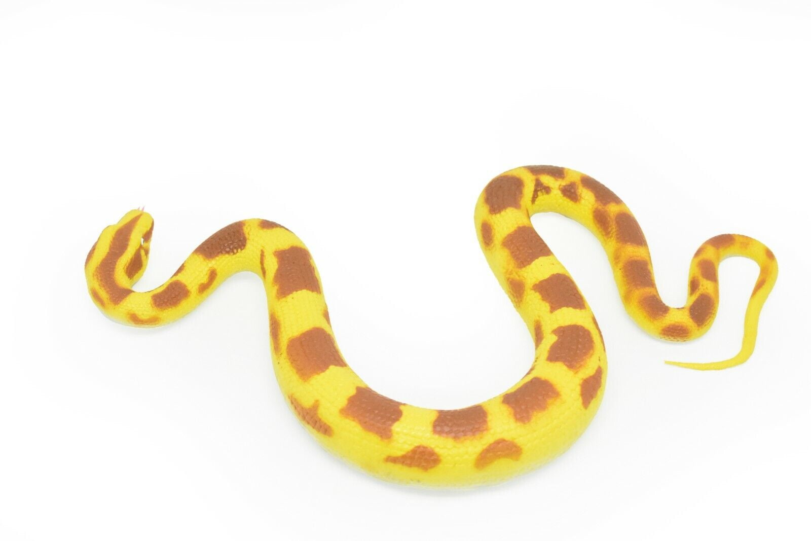Yellow Python Snake Toy, Very Nice Rubber Replica 12