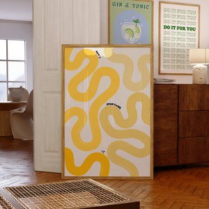 Yellow Quote Typography Poster, 16x24 UNFRAMED