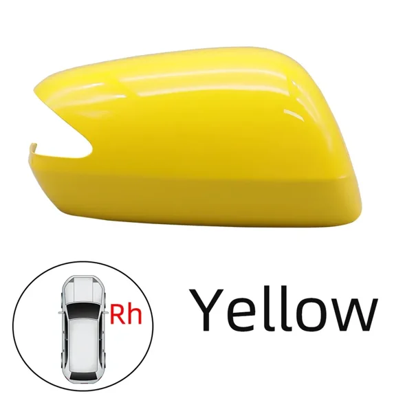 Yellow RH-Rearview Mirror Shell Cover Lid Housing Cap Wing Mirror For Honda Fit Jazz 2008 2009 2010 2011 2012 2013 GE6 GE8 GP1 Painted
