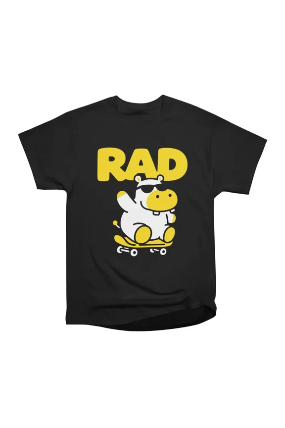 Yellow Rad Hippo T-Shirt Tee Gift For Him Merch For Her Apparel For Friend
