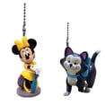 thumbnail image 1 of Yellow Railroad Minnie & Figaro Cat Lamp Fan Pull Chain PVC Figurine Pet Helper New, 1 of 1