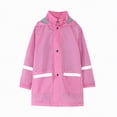 thumbnail image 1 of Yellow Raincoat For Toddler Boys And Girls, Lightweight Breathable Kids Rain Jacket Water Resistant Yellow Rain Coat Rainwear Hot Pink 8 Years, 1 of 9