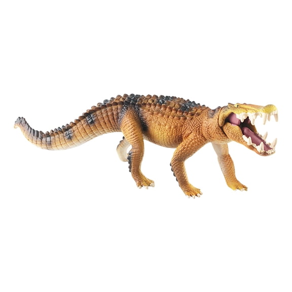 Yellow Realistic Alligator Toy Rubber Figure Yellow Tone For Halloween Prank Props Fake Crocodile 2026