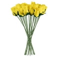 thumbnail image 1 of Yellow Realistic Wooden Roses 32 Count, 1 of 5