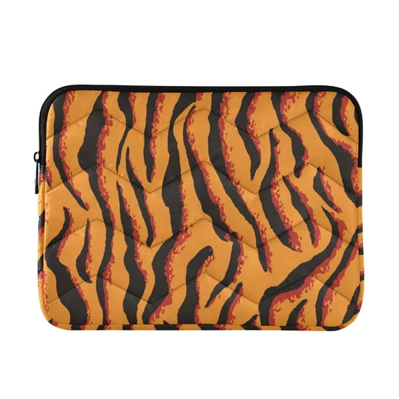 Yellow Red Black Zebras Skin Quilted Laptop Protective Cases Computer Sleeves Tablet Bags Briefcases M