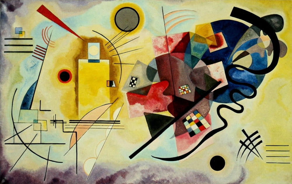 Yellow-Red-Blue 1925 Canvas Art - Wassily Kandinsky (18 x 24)