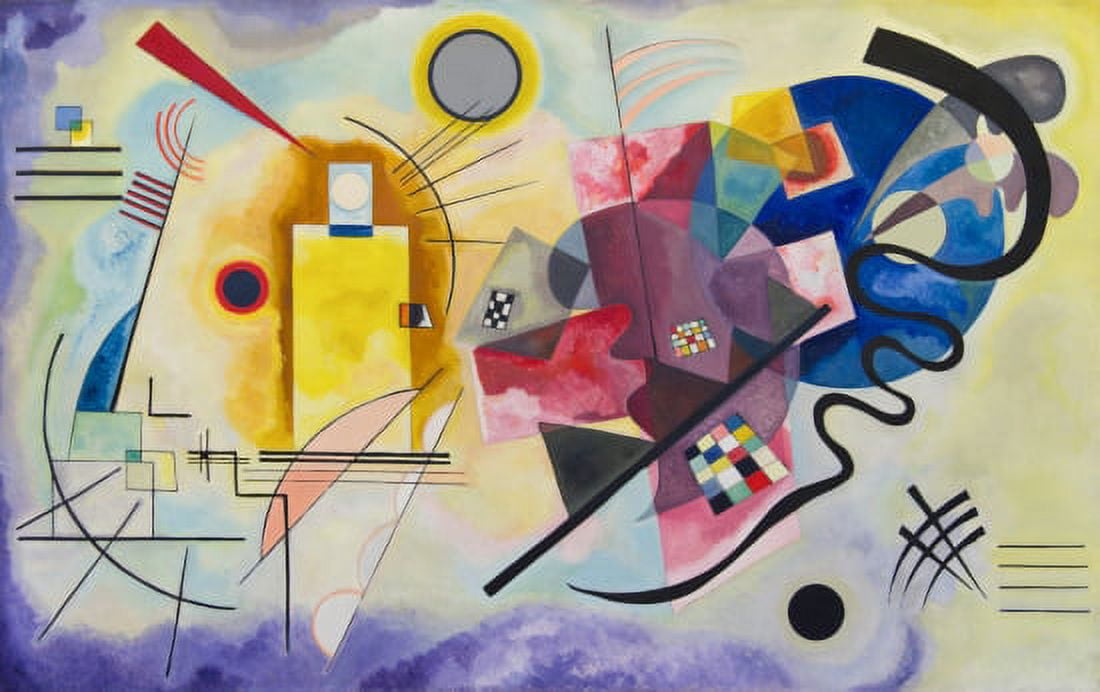 Yellow Red Blue (Jaune Rouge Bleu) Canvas Art - Wassily Kandinsky (18 x 24)
