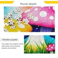 thumbnail image 1 of Yellow Red Mushroom Jigsaw Puzzle, Paper Wood Composite Material Zigsaw with Storage Bag and Reference Picture Easy to Solve Family Game Creative Gift for Friends Parents Grandparents, 1000 Pieces, 1 of 6