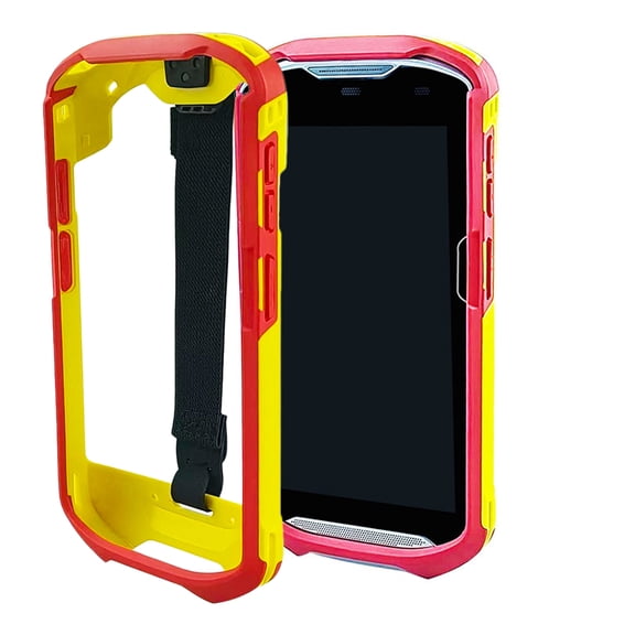 Yellow-Red Protective Cover Case For Zebra TC51 TC52 TC56 TC57 SG-TC5X-EXO1-01