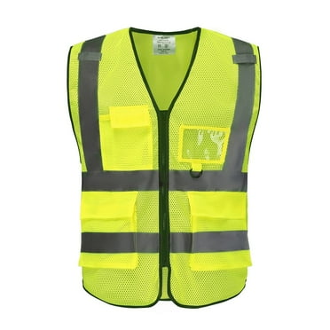 Yellow Reflective Safety Vest High Visibility Mesh Vest Protective Workwear XL