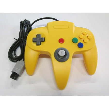 Yellow Replacement Controller for Nintendo N64 by Mars Devices