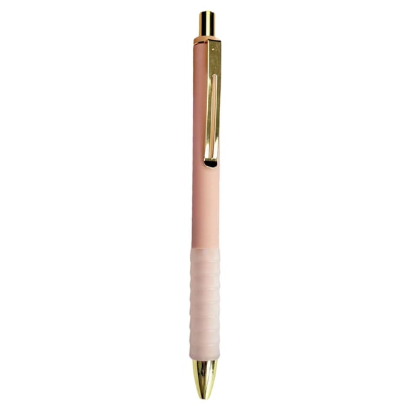 Yellow Retractable Ballpoint Pen, 1mm Medium Point, Soft Grip, 14.7cm Length for Comfort, Smooth Writing for Office and Home, 1 Piece