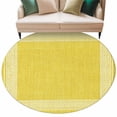 thumbnail image 1 of Yellow Retro Greek Key Large Area Rugs for Bedroom Living Room, Soft Non Slip Carpet Bedside Rug, Geometric Greece Ancient Rustic Round Floor Cover Kitchen Accent Rug 6' for Dining Room/Office, 1 of 9