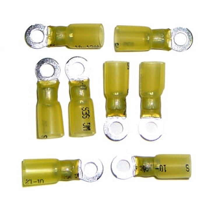 Yellow Ring Term #10 Hole 25pk Heat Shrink Pro #: YRT10 X-Ref #: 502527, 67-851691