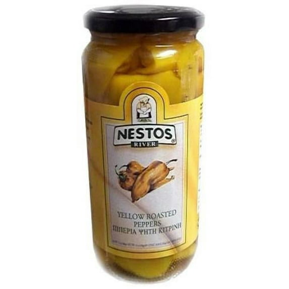 Yellow Roasted Peppers (Nestos) 16 oz (450g)