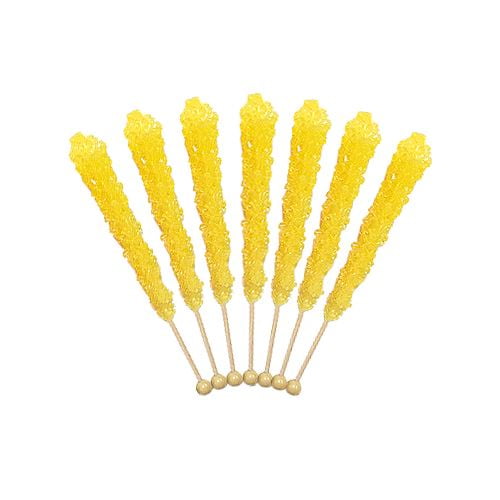 Yellow Rock Candy Sticks 36 count
