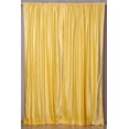 thumbnail image 1 of Yellow Rod Pocket  Velvet Curtain / Drape / Panel   - 43W x 96L - Piece, 1 of 2