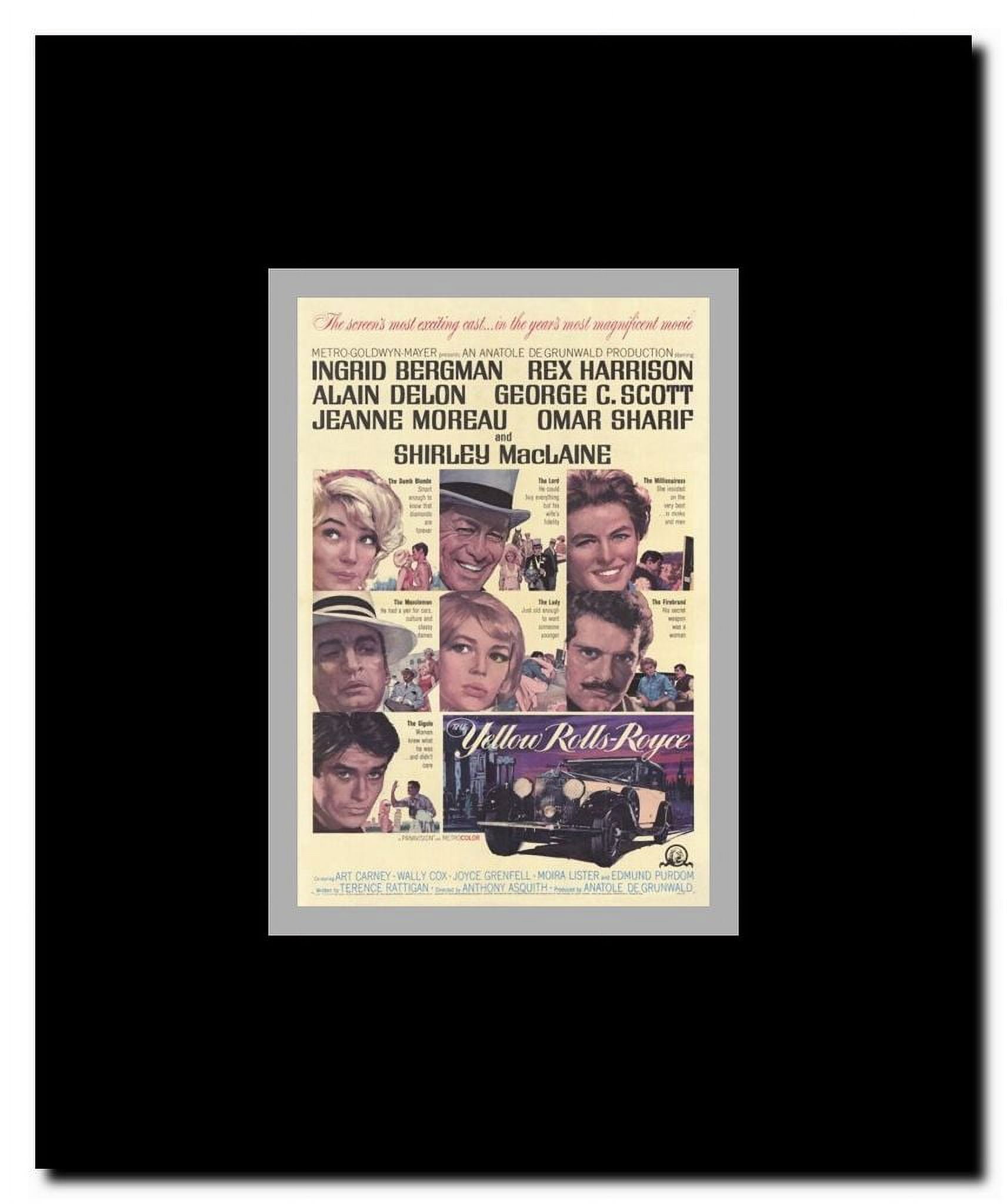 Yellow Rolls Royce Framed Movie Poster