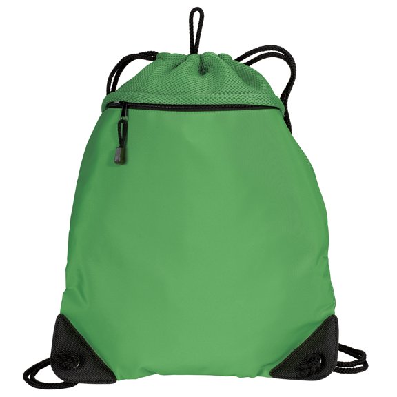 Yellow Rooster Adult Cinch Pack with Mesh Trim Cactus