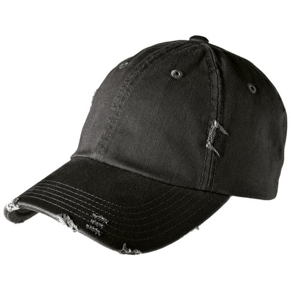Yellow Rooster Adult Male Distressed Cap Men Hats Black