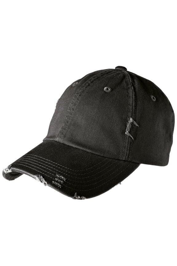 Adult Male Distressed Cap Men Hats Black