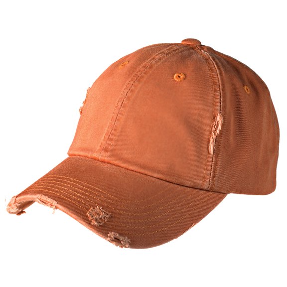 Yellow Rooster Adult Male Distressed Cap Men Hats Burnt Orange