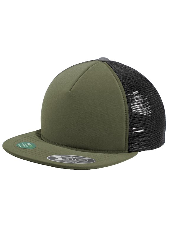 Adult Male Foam Hats Men Outdoor Cap Army Green/ Black