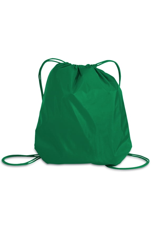 Adult Nylon Cinch Pack Male Backpack Kelly Green