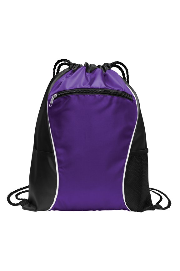 Fast Break Polyester Cinch Pack Purple
