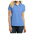 thumbnail image 1 of Yellow Rooster Female Core Classic Women Pique Polo Carolina Blue Medium, 1 of 6