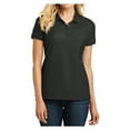 thumbnail image 1 of Yellow Rooster Female Core Classic Women Pique Polo Deep Black XS, 1 of 6