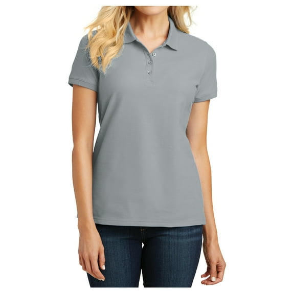 Yellow Rooster Female Core Classic Women Pique Polo Gusty Grey XS