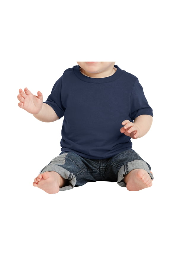 Infant Core Cotton Little Baby T-Shirts Navy 12M