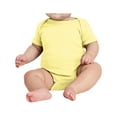 thumbnail image 1 of Yellow Rooster Infant Short Sleeve Baby Rib Bodysuit Banana 18M, 1 of 5