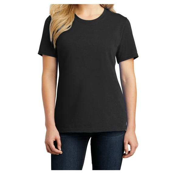 Yellow Rooster Ladies Core Cotton Tee Jet Black M