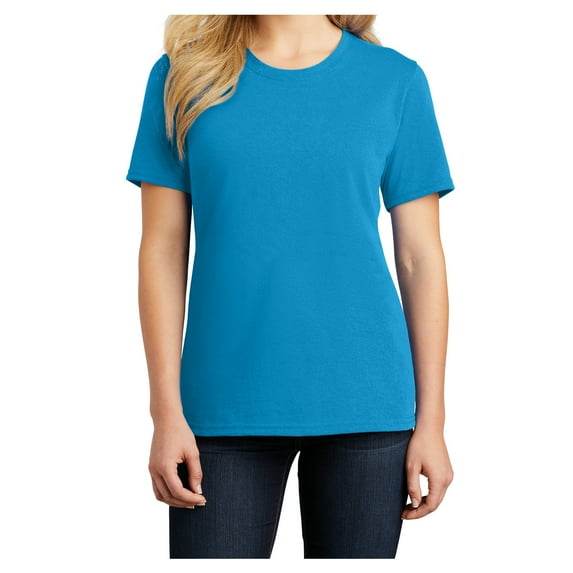 Yellow Rooster Ladies Core Cotton Tee Sapphire 4XL