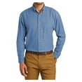 thumbnail image 1 of Yellow Rooster Long Sleeve Button Down Collared Pockets Stretchy Button-Up Shirt (Men's) 1 Pack Faded Blue 2XL, 1 of 7