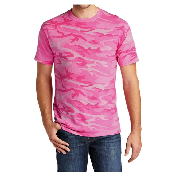 Yellow Rooster Male Core Cotton Tee Men T-Shirts Pink Camo S