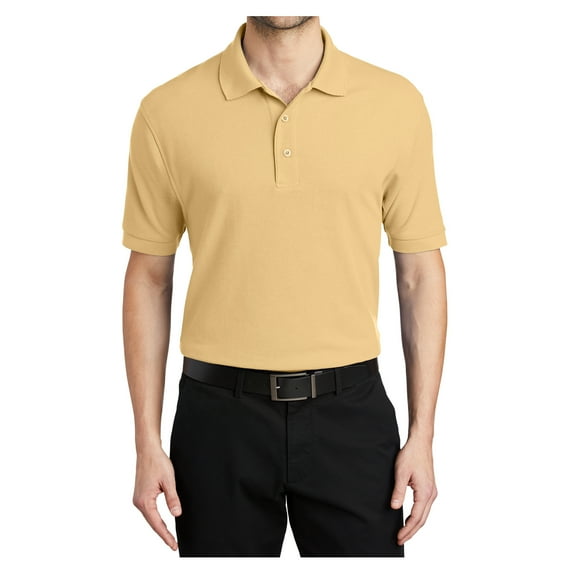 Yellow Rooster Male Silk Touch Polo Men Extended T-Shirts Banana M